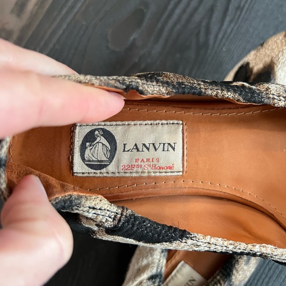 Lanvin Leopard-print Ballerina Flats - Picture 3 of 9